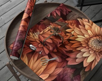 Harvest Mum Magic Wrapping Papers, Unique Gift Wrap, Christmas Essential Wrapping Paper, Wrapping Paper Roll, Holiday Must Have