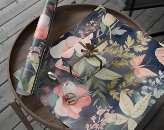 Whimsical Wings & Blooms Wrapping Papers, Unique Gift Wrap, Christmas Essential Wrapping Paper, Wrapping Paper Roll, Holiday Must Have