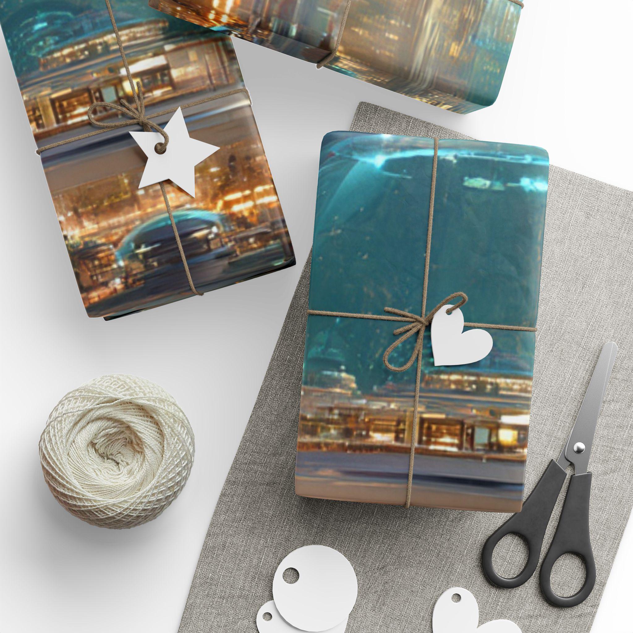 Binary Star Embassy Wrapping Papers, Unique Gift Wrap, Christmas ...