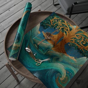 Vortex Wave Structure Wrapping Papers, Unique Gift Wrap, Christmas Essential Wrapping Paper, Wrapping Paper Roll, Holiday Must Have