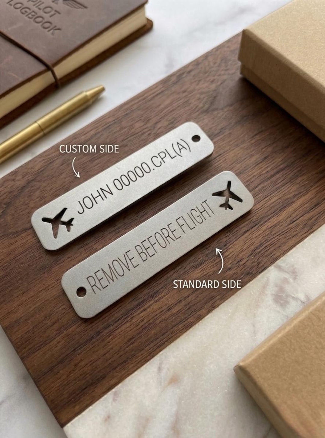 Custom Personalized Remove Before Flight Keychain, Personalized Pilot ...
