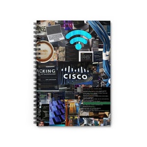 Cisco Network packet tracer Spiral Notebook | Ruled Lined Journal