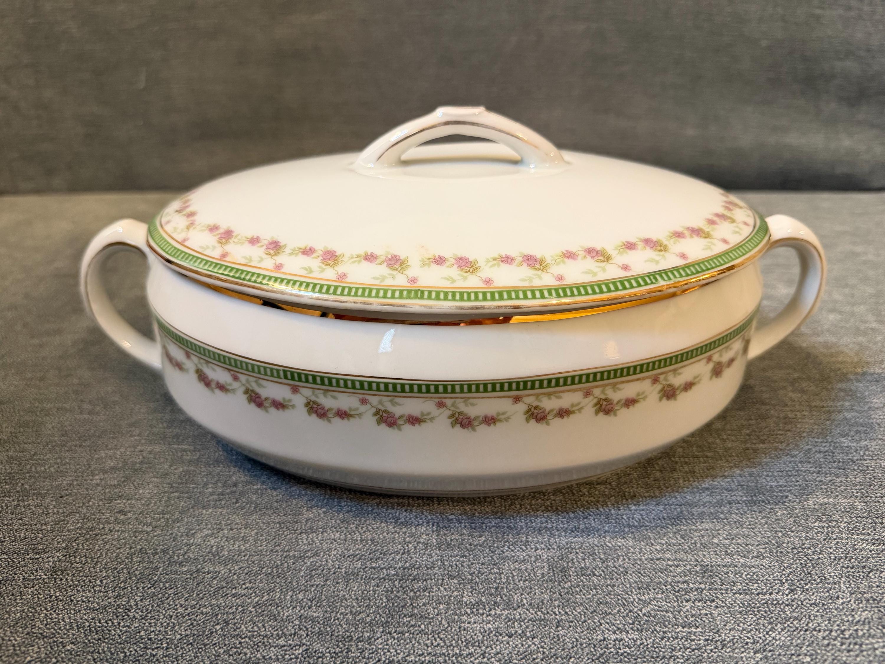 Antique Lidded Vegetable Dish - Etsy