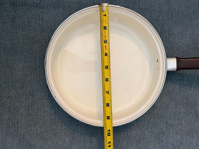 VTG Villeroy & Boch Alt Amsterdam Floral Enamel Skillet Pan 1970s 9.5in Asta image 4