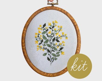 Sunlit Buttercup Cross-Stitch Kit