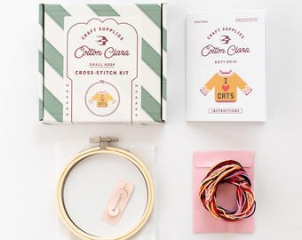 I Love Cats Cross-Stitch Kit