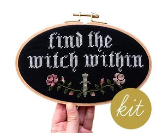 Find the Witch Within Cross-Stitch Kit