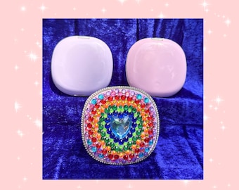 Rainbow & Rhinestone, Make Up Compact- dual mirrors