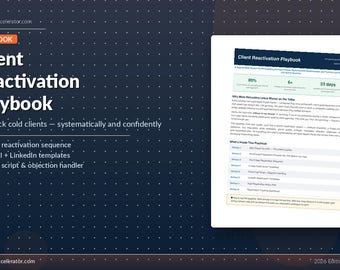 Client Reactivation Playbook for Recruiters — Win Back Lost Clients and Reignite Dormant Accounts