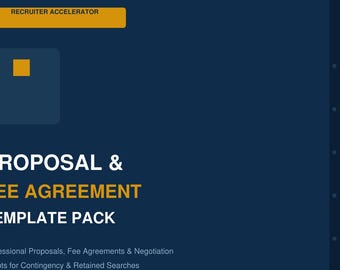 Proposal & Fee Agreement Template Pack for Recruiters — 3 Proposals + 2 Fee Agreements + Scripts