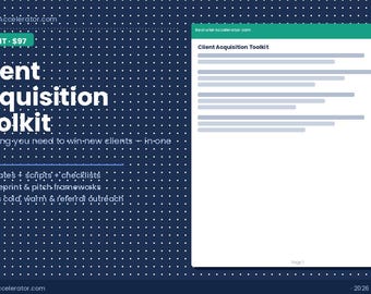 Recruiter Client Acquisition Toolkit — Complete System for Landing and Keeping Staffing Clients