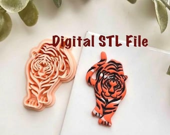 Tiger Clay Cutter | Animal STL File (Digital Download)
