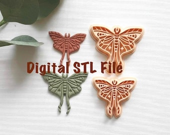 Moth Clay Cutter | Insect Animal STL File (Digital Download)