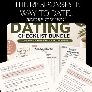 Dating Without Settling | Stop Choosing Almost-Right | Green-Flags Checklist | Dating Tools for Women | Relationship Printable