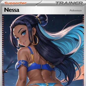 sexy bikini pokemon cards Pokemon Serena Anima Waifu Sexy Doujin ACG DIY Trainer Full Art Card Holo