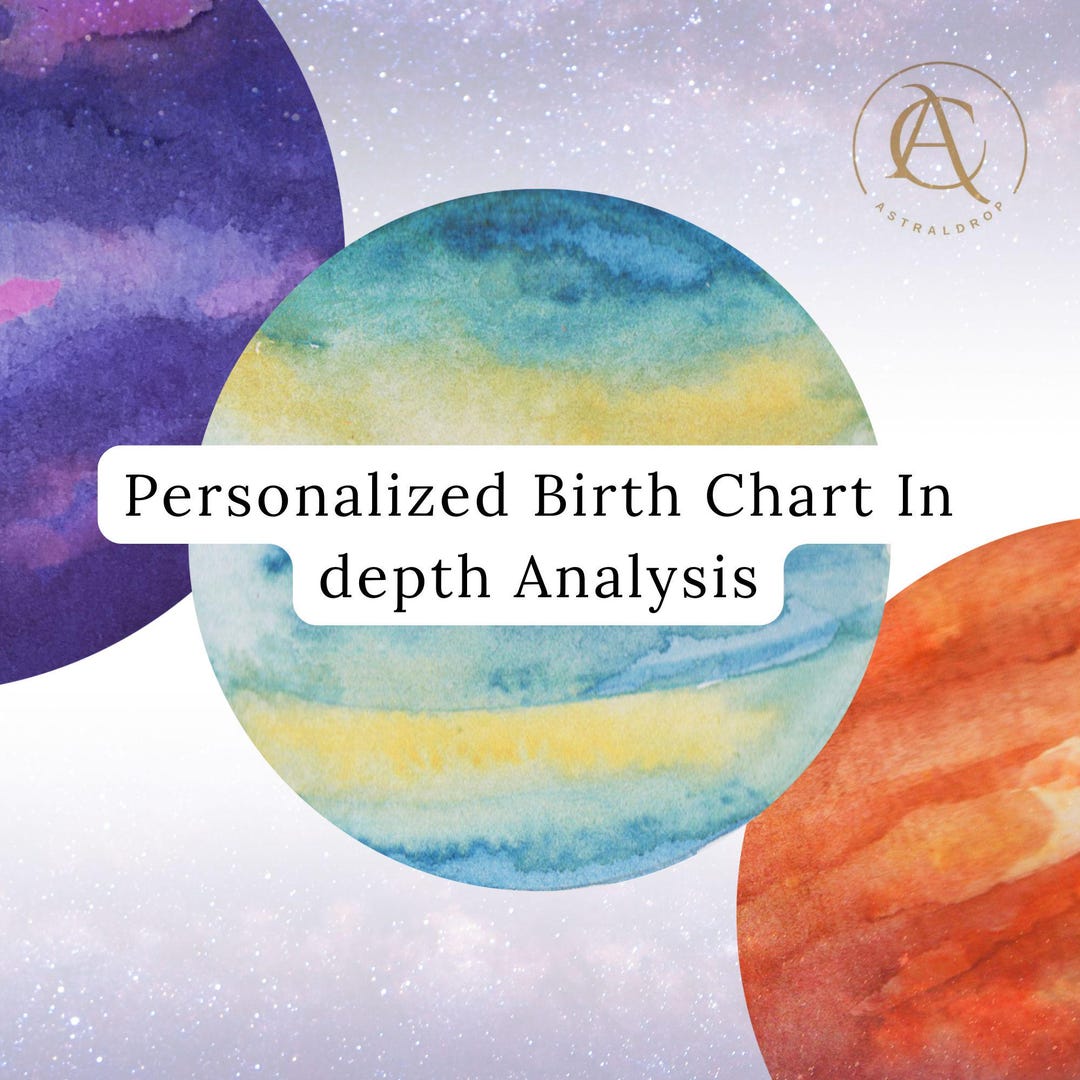Personalized Birth Chart in Depth Analysis - Etsy Australia