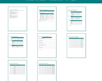 Co-Parenting & Custody Command Center | Printable Custody Schedule, Handoff Log, Expense Tracker for Divorced Parents