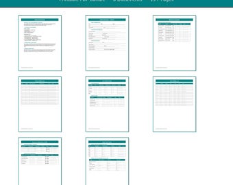 Vehicle Maintenance Binder | Service, Tire, Repair Log (Printable PDF)