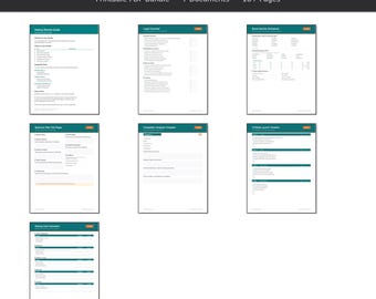 Small Business Launch Toolkit Printable PDF Bundle | Startup Plan Templates | Entrepreneur Checklist Worksheets