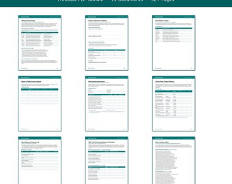 Business Buyer Command Center Printable | Due Diligence Log | Deal Pipeline Tracker | SBA Loan Checklist | Buy a Small Business Binder