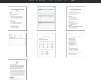 Craft Room Zone Planner | Organization System (Printable PDF Bundle)