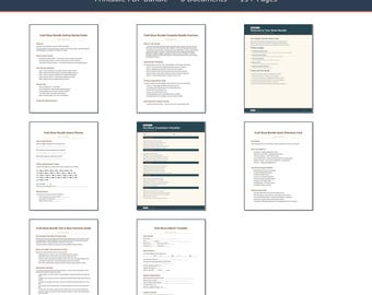 Craft Show Vendor Planner Bundle | Seller Kit (Printable PDF)