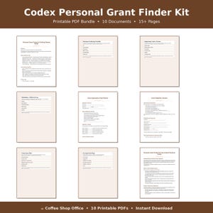 Kit personale per la ricerca di sovvenzioni / Strumento di monitoraggio e pianificazione degli aiuti (pacchetto PDF)