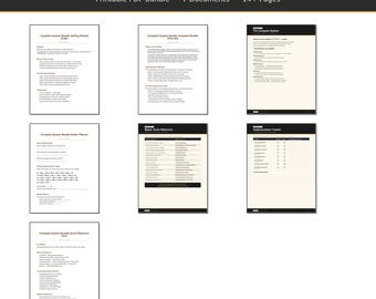 Craft Business System Bundle | Planners, Workbooks, Trackers (PDF Bundle)