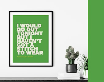 This Charming Man Song Poster ~ Music Lyrics Wall Art Print ~ The Smiths Band Wall Art ~ Music Lovers Gift