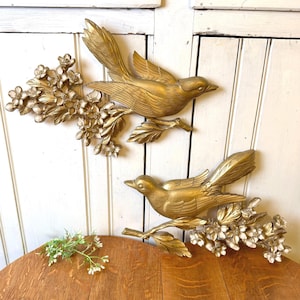 1970s SYROCO USA製 ヴィンテージ壁飾り 鳥と木 Syroco Birds - Etsy