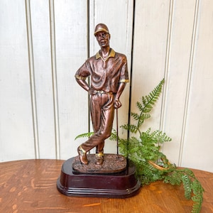 Vintage Golf Statue - Etsy