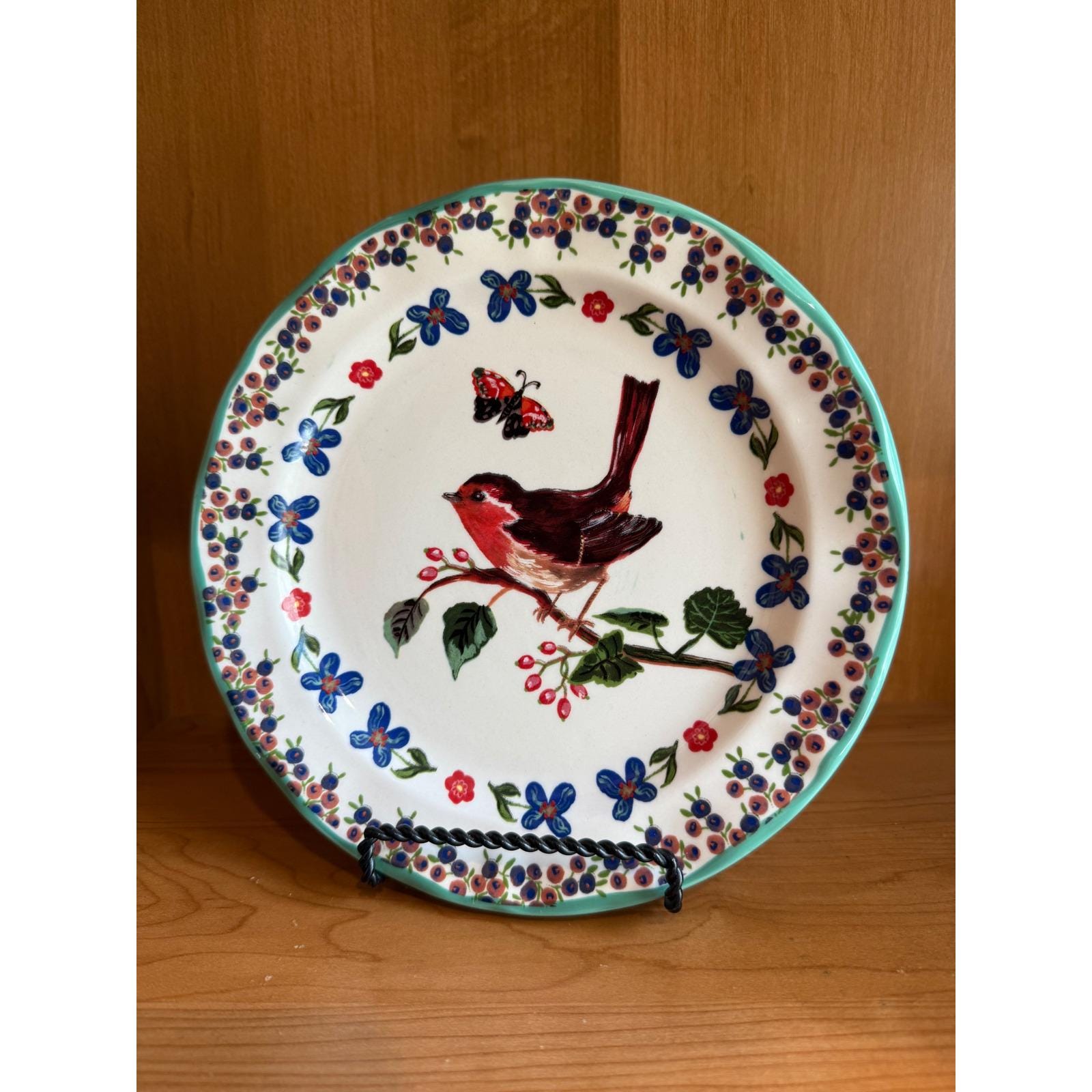 Anthropologie Floral Plate - Etsy