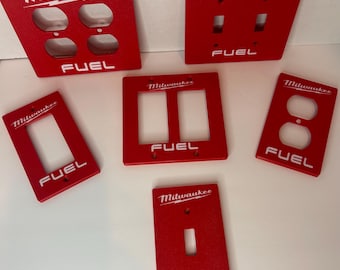 Milwaukee Fuel Light Switch Cover | 3D Printed PETG Tool Decor
