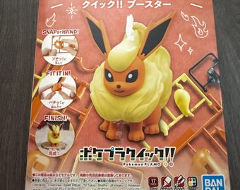 ¡Colección rápida de Pokémon Plamo! Kit de modelo Flareon (Bandai, japonés)