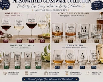 Personalized Photo Collage Shot Glass | 1.5oz Custom Printed Shotglass| Photo Gift for Birthdays Wedding & Celebrations.