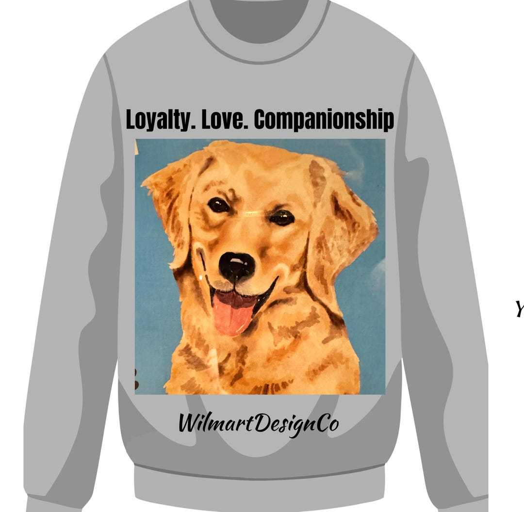 Golden Retriever Portrait Long Sleeve T-shirt | Loyalty, Love ...