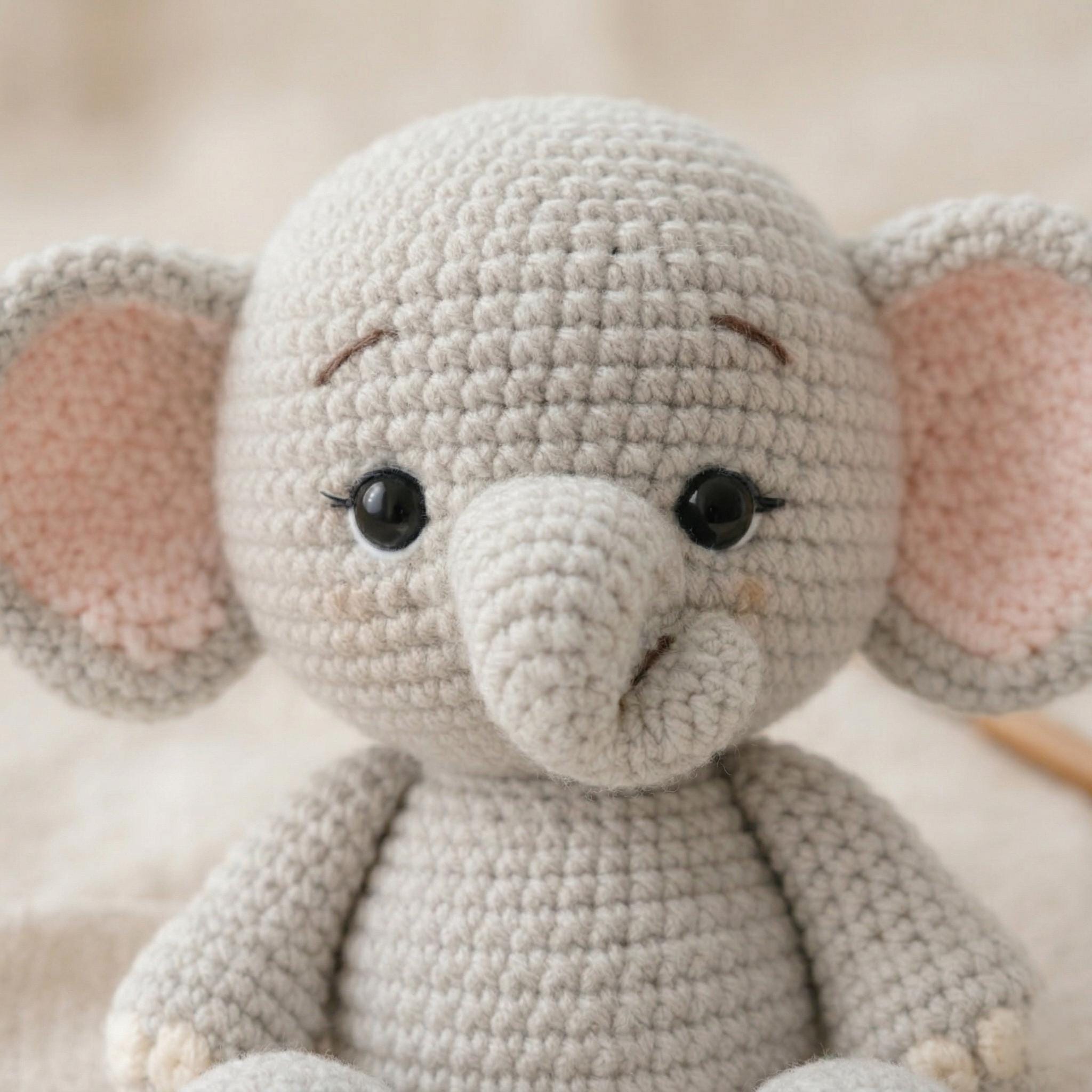 Elephant Amigurumi Pattern | Baby Elephant Crochet Tutorial | Plush Toy ...