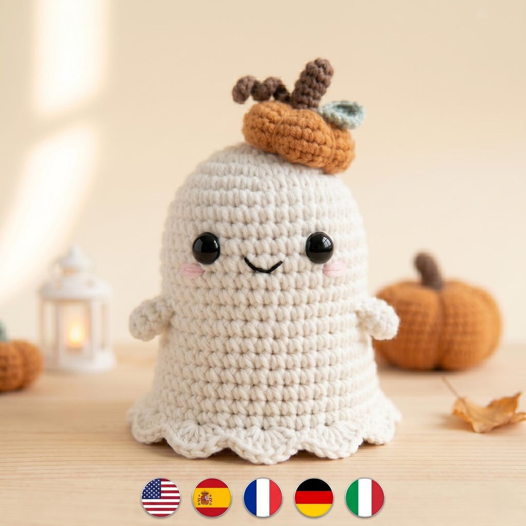 Crochet Pattern | Halloween Ghost Crochet PDF Tutorial Easy - Etsy