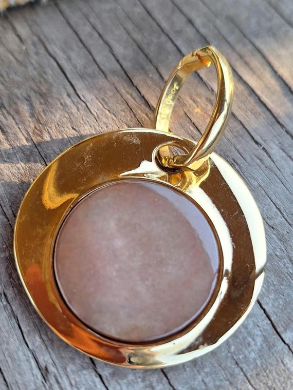 Vintage Joan Rivers Goldtone Circle Medallion