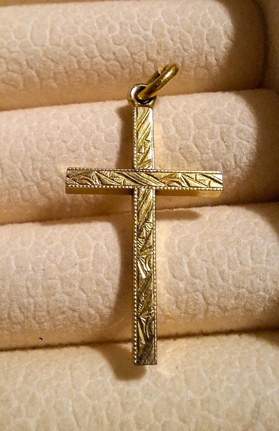Antique 12K Gold filled Cross