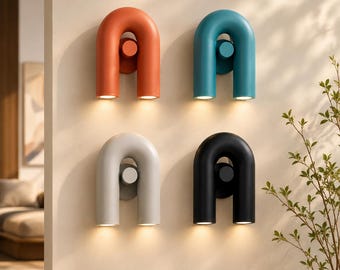 Aplique de pared LED moderno, lámpara de pared nórdica minimalista, luz de pared contemporánea para dormitorio, sala de estar y oficina, decoración de iluminación interior de lujo