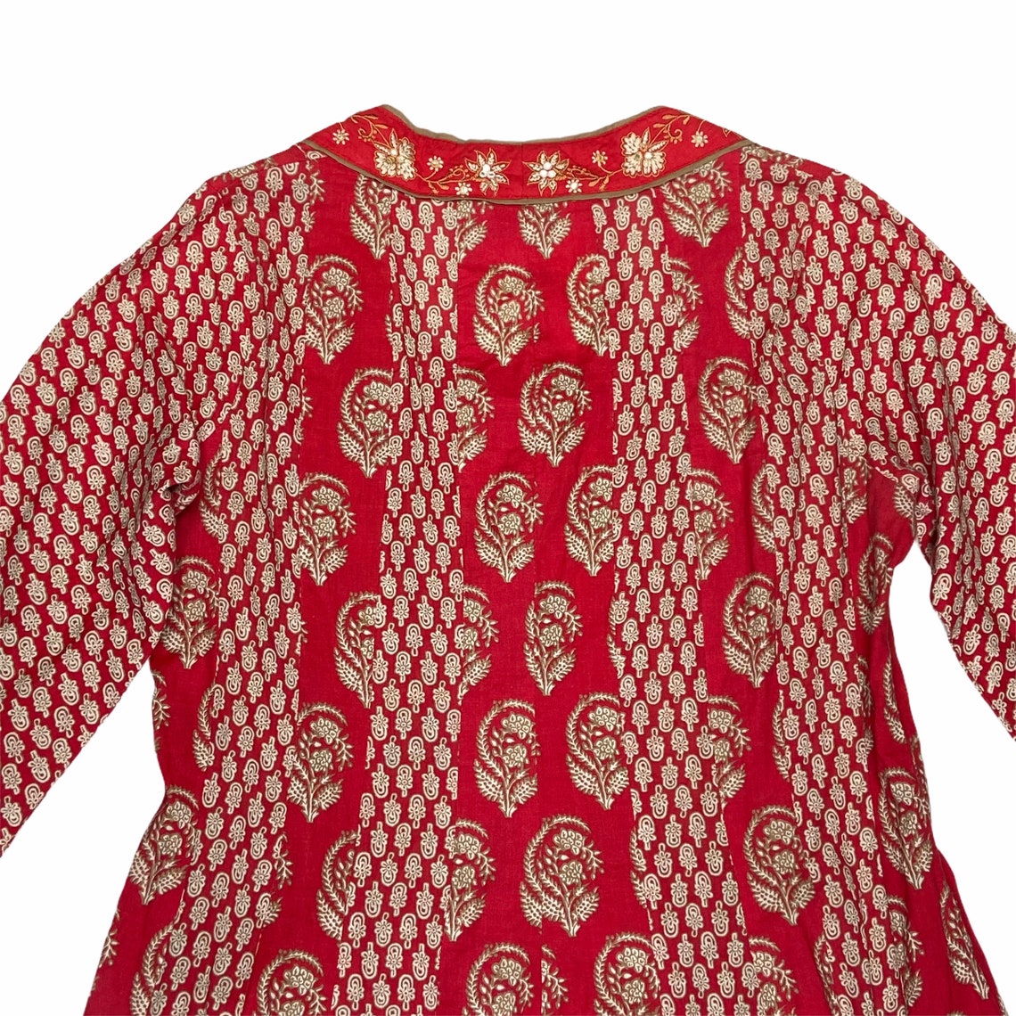 Vintage BIBA Dress MIdi Fit & Flare Red XS 2 Euro 34 Etsy