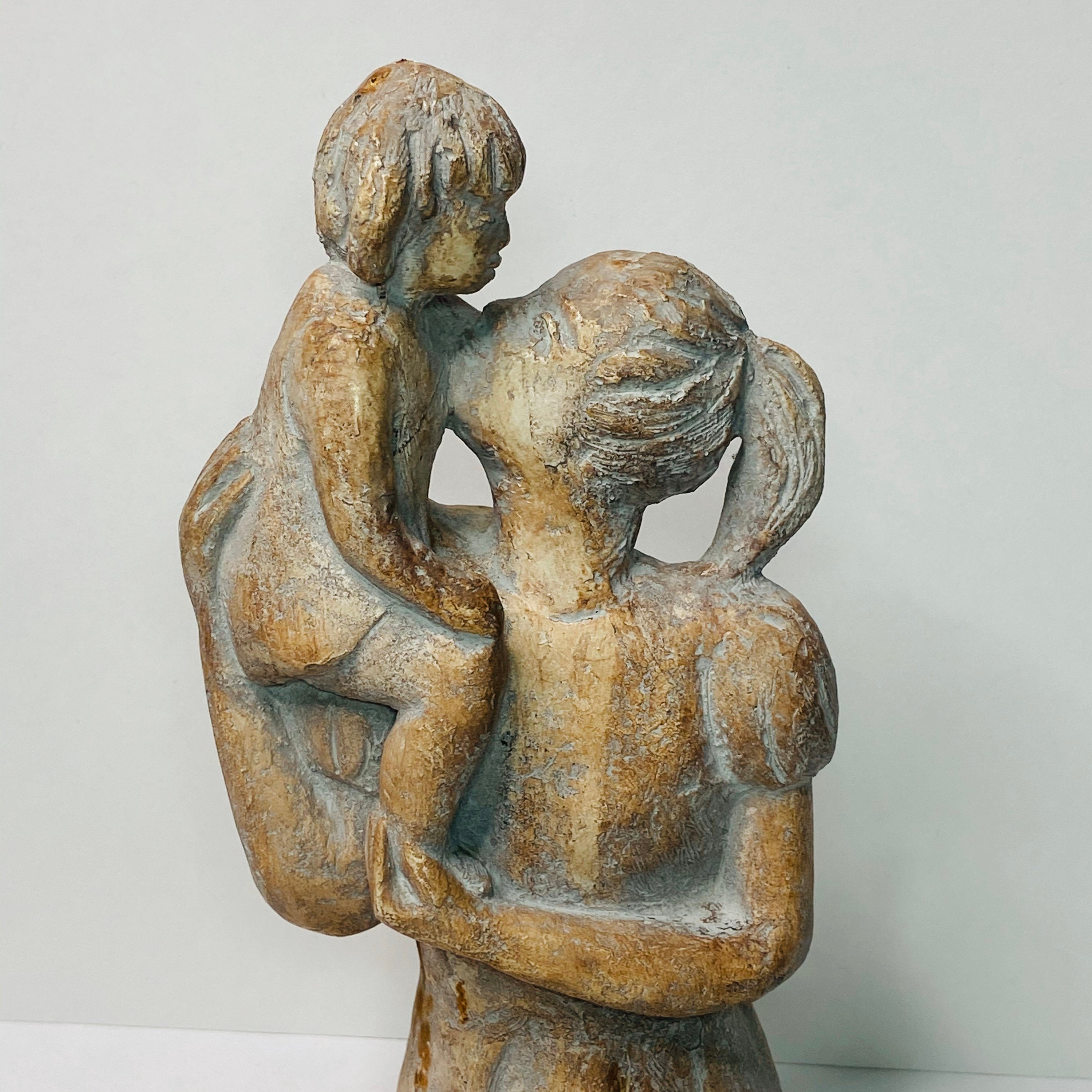 Vintage Austin Productions Sculpture Mother Child Signed Etsy