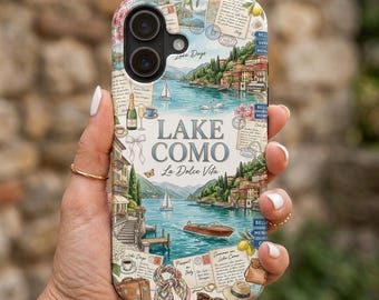 Lake Como Collage Phone Case | Italian Summer La Dolce Vita Design Case (iPhone, Samsung)
