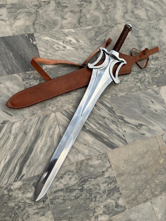 Handmade Stainless Steel Power Sword Replica, Master of the Universe Fantasy Display Sword