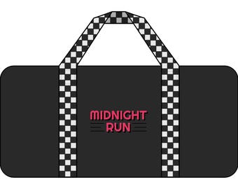 Midnight Run Duffel Bag | Rutig Gymväska med Rem