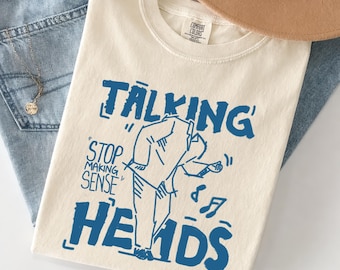 Talking Heads Stop Making Sense Shirt, Vintage Band Tee, 80s Rock Music Unisex Gifts