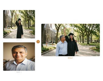 Add Loved One to Photo, Memorial Composite, Deceased Person Family Edit