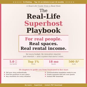 Airbnb Hosting Guide —  Real Host, Real Space, Real Results (Instant PDF)