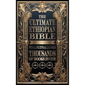 La Biblia Etíope Definitiva en Inglés Miles de Libros en Uno con Todos los Apócrifos y 1 2 3 Enoc Audio Video Incluido Regalo de Fe Sagrada